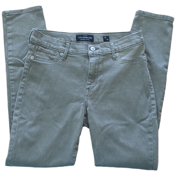 Lucky Brand Denim - Lucky Jeans Brooke Legging Skinny Stretch Green Denim Jeans Size 10/30